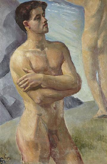 Jean-Baptiste Paulin Guerin Bathing Men oil painting image